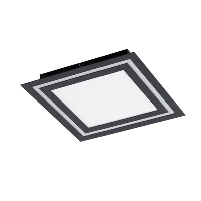 Produktbild von Lucande LED-Deckenlampe Leicy, schwarz, 34 cm, RGB, CCT