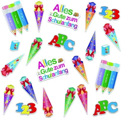 Zdjęcie produktu dla Zestaw dekoracji stołu Happy Back to School ABC Numbers Confetti