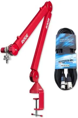 Image de Bras de microphone Rode PSA1+ Plus rouge avec câble XLR