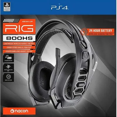 Obrázok produktu pre NACON RIG 800HS V2, Bezdrôtový, Hranie, 20 - 20000 Hz, Slúchadlá s mikrofónom, Čierna