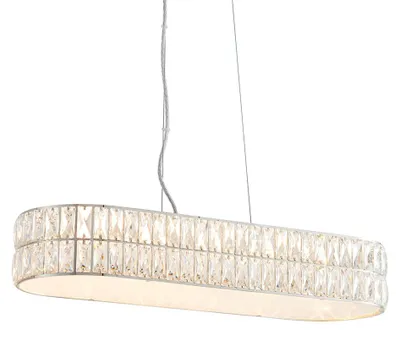 Immagine prodotto di Lampada a sospensione Verina | 5 luci | LED da 5 W, 2250 lumen | 3000 Kelvin | Metallo/vetro