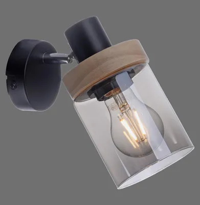 Produktbild von JUST LIGHT PASQUAL Wand- und Deckenleuchte E27 max.40W schwarz 11311-18