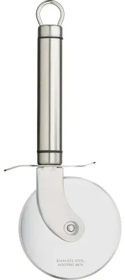 Image de Coupe-pizza professionnel en acier inoxydable avec manche ovale