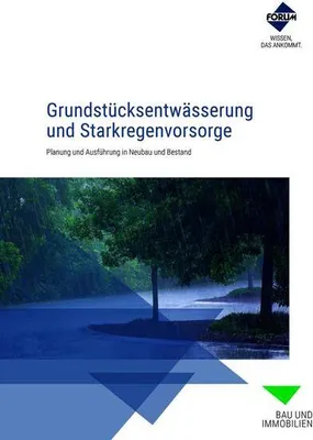 Obrázek produktu pro Grundstücksentwässerung und Starkregenvorsorge