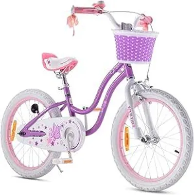 Produktbild von Royal Baby Star Girl 16 Kinderfahrrad Mädchen Fahrrad mit Stützräder Fahrrad 16 Zoll Rosa