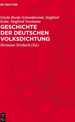 Produktbild von Geschichte der deutschen Volksdichtung
