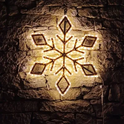 Obrázok produktu pre DECOLED LED svetelná vločka IX, závesná 3D tlač, priemer. 65 cm, teplá biela