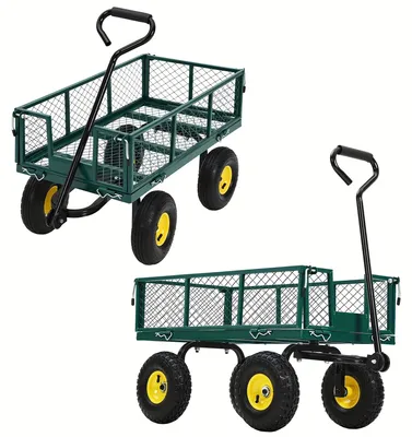 Image de Chariot de jardin - Brouette - Chariot basculant - Chariot de jardin - Chariot - Capacité de charge : 500 kg