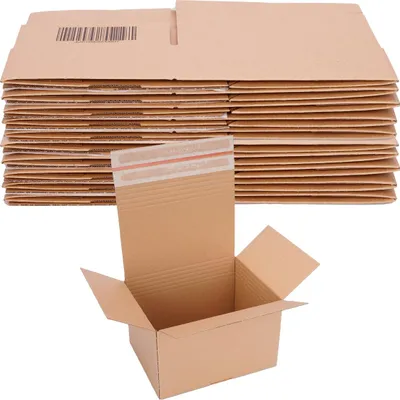 Produktbild von Automatik Karton - 20 Versandkartons mit selbstklebendem Deckel - Kartonagen 260 x 200 x 115-160 mm - VP40