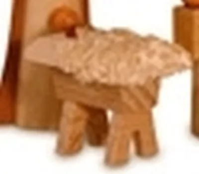 Produktbild von Miniaturfigur Kind in Krippe natur Höhe=2cm NEU