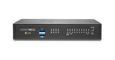 Immagine prodotto di SonicWALL Tz470 - 3500 Mbit/s - 1500 Gbit/s - 2000 Mbit/s - TCP/IP - UDP - ICMP - HTTP - HTTPS - IPSec - ISAKMP/IKE - SNMP - DHCP - PPPoE - L2TP - PPTP - RADIUS - SonicOS 7.0 - Kabelgebunden