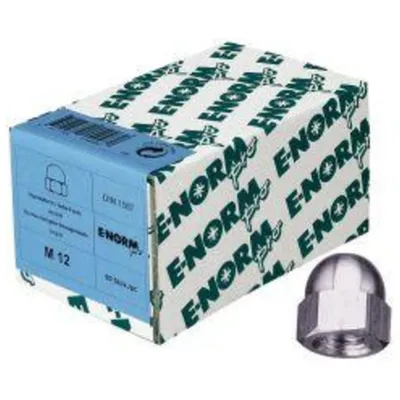 Produktbild von 100 Stück E-NORMpro DIN 1587 6 galZn M10 HP E-NORMpro (Sechskant Hutmuttern)