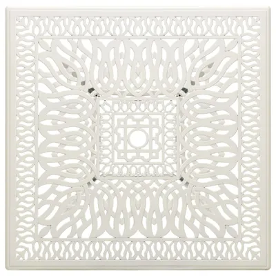 Produktbild von “2026 Modern“ Gartentisch Weiß 90x90x73cm Aluminiumguss - Designermöbel 803785 - Gartentische