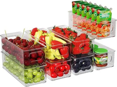 Produktbild von Famanu Kühlschrank-Organizer 8-teilig - nachhaltig und stapelbar