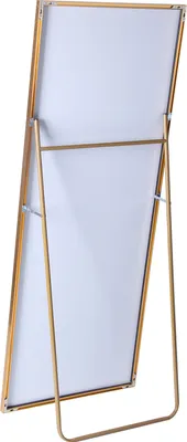 Obrázek produktu pro Zrcadlo ProximaX 80 x 180 cm v celé délce, stojící zrcadlo a nástěnné zrcadlo 2 v 1, toaletní zrcadlo, šatní zrcadlo do ložnice, obývacího pokoje a předsíně, zlatá barva