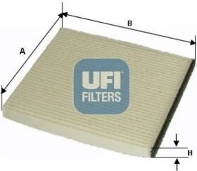 Produktbild von UFI 53.053.00 Innenraumfilter Pollenfilter für MAN M 2000 M