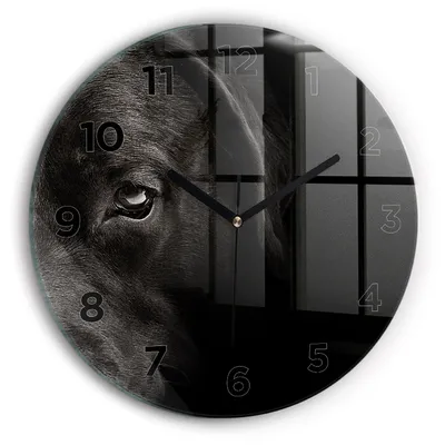 Produktbild von Wallfluent Wanduhr – Stilles Quarzuhrwerk - Uhr Dekoration Wohnzimmer Schlafzimmer Küche - Zifferblatt - schwarze Zeiger - 30 cm - Schottischer Hund und Katze