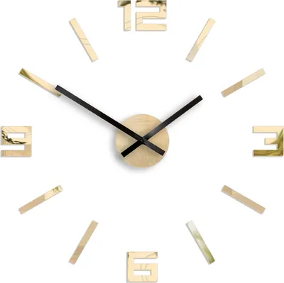 Obrázek produktu pro ModernClock ARABIC ZLATÉ ZRCADLO Nástěnné hodiny 50cm Elegantní