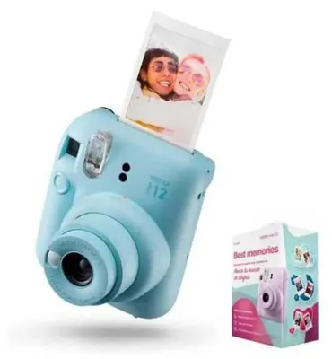 Zdjęcie produktu dla Fujifilm Instax Mini 12, 62 x 46 mm, Niebieski, 90 s, 86 x 54 mm, 2/2, 0.3 - 0.5 m
