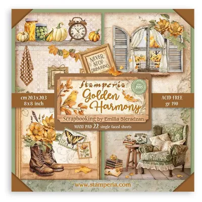 Produktbild von Stamperia – Papierblock für Scrapbooking, Alben, Kartenherstellung und Bullet Journaling