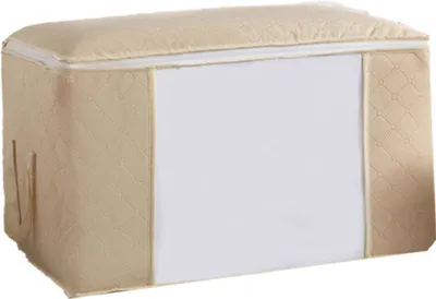 Produktbild von Aufbewahrungstasche für Kleidung – praktische Organizer für Bettwäsche – 50 Liter – Weiß – schützt vor Staub und sorgt für Ordnung