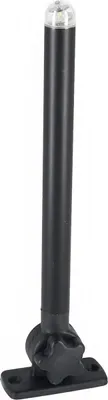 Produktbild von LED Positionslicht mit Mast, klappbar oder steckbar, versch. Höhen, für Boote bis 12m Größe: 25 cm klappbar schwarz