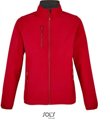 Produktbild von SOLs 03828 | WomenŽs Falcon Zipped Damen Softshell Jacke - Farbe: Pepper Red - Größe: XL