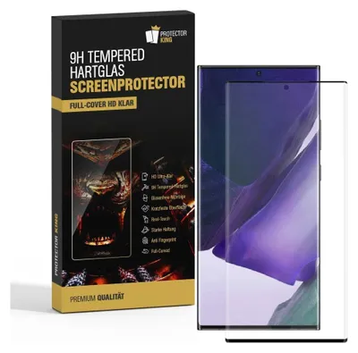 Produktbild von 3x 9H Panzerglas für Samsung Galaxy Note 20 Ultra FULL CURVED Schutzfolie Schutzglas HD KLAR Hartglas Displayschutz Panzerfolie Displayglas Tempered Glasfolie Sicherheitsglas Echtglas