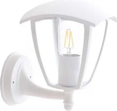 Image de Lanterne Murale Extérieure Blanche pour Ampoule E27