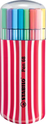 Produktbild von Premium-Filzstift - STABILO Pen 68 - 20er Zebrui in beere - mit 20 verschiedenen Farben
