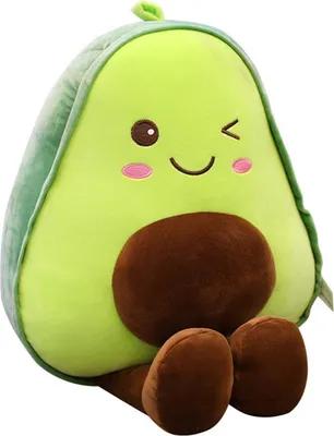 Produktbild von Plüschkissen, Avocado-Plüsch, gefüllt, Avocado-Kissen, Puppe, Weihnachten, Geburtstag, Geschenk, Plüschspielzeug