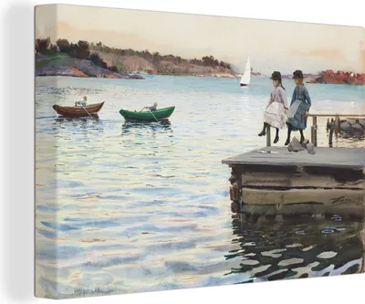 Zdjęcie produktu dla OneMillionCanvasses® - Obraz na płótnie - 140x90 cm, Kapprodd - Anders Zorn, dekoracja ścienna - zdjęcie na płótnie - obraz na drewnianej ramie