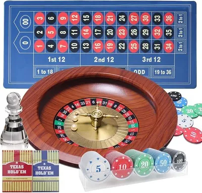 Imagen del producto de Juego de ruedas de ruleta macizas de 30,5 cm, juego de casino con mesa de ruleta que incluye una rueda de ruleta de madera maciza de 30,5 cm, un tapete de fieltro para ruleta de 119,4 x 61 cm, 100 fichas de póker y 2 mazos de cartas para juegos de casino