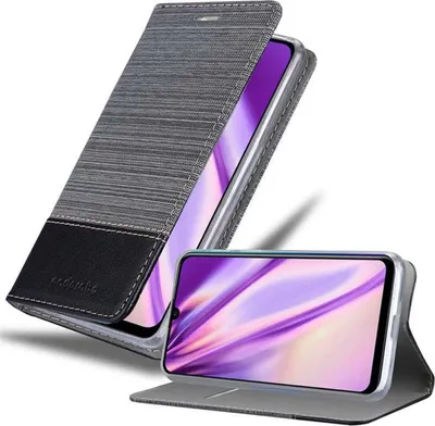 Produktbild von Cadorabo Hülle für Huawei P SMART PLUS 2019 Schutzhülle in Grau Handy Hülle Etui Book Case Cover