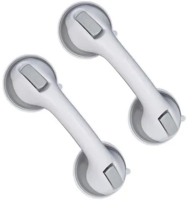 Produktbild von Famanu Halter mit Saugnapf - bis 25 kg - Set von 2 - Senioren - Duschhalterung Badezimmer