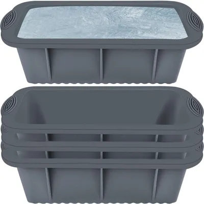 Produktbild von Solidchoice – Große Eiswürfelformen, 4er-Pack, ideal für Getränke