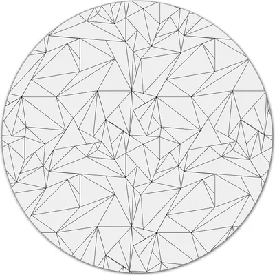Produktbild von Glas-Herdabdeckplatte Glaskeramikkochfeld-Abdeckung Schneideplatten - 40 cm - Dreiecke schwarzWeiß