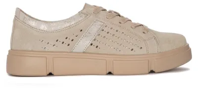 Produktbild von Damen Plateausohle Schnürschuhe mit weichem Innenfutter und luftigem Design, 3,5 cm, Modell DP453123BEBE