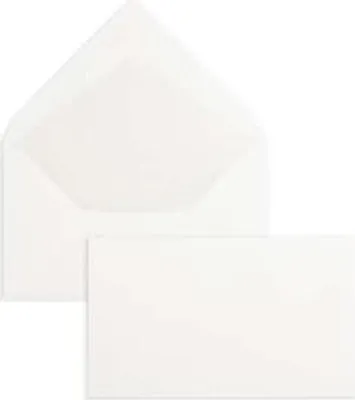 Produktbild von Briefumschläge 120x202mm 110g/qm gummiert VE=100 Stück weiß