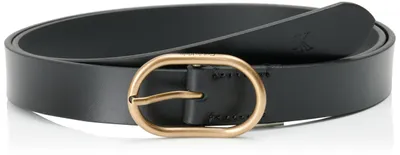Produktbild von Calvin Klein Damen Gürtel Casual Center Pin Buckle 2,5 cm Ledergürtel, Schwarz (