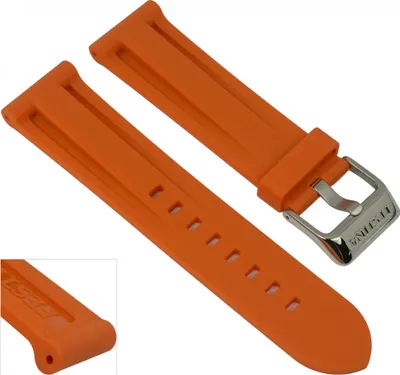 Produktbild von Festina Ersatzband Uhrenarmband Kautschuk Band Orange 24mm für F16574/2 F16574