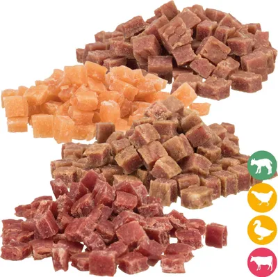 Obrázok produktu pre Trixie 31852 PRIZE 4 mäsové miniatúry, Huhn/Ente/Ente/Rind/Lamm, 4 x 100 g
