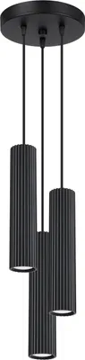 Produktbild von Hängelampe AMBER 3 GU10 Schwarz Alu LUMILO