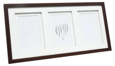 Holz-Fotorahmen 3er-Set 13x18 cm Galerierahmen Braun