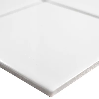 Produktbild von Keramik Mosaikfliesen Adrian Weiß Matt Quadrat 98