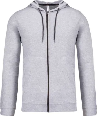 Produktbild von Kariban UNI Sweatjacke Kapuzenpullover Hoodie Pullover Sweat-Jacke, Größe:S, Farbe:Oxford Grey