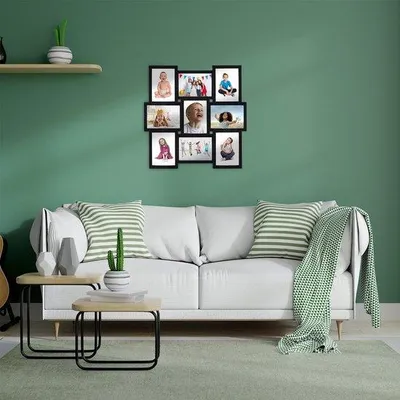 Produktbild von Famanu Fotohalter Collage - Weiß, für 9 Fotos