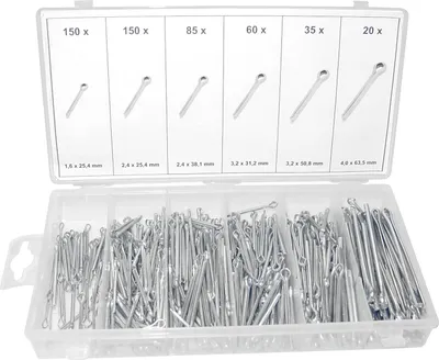Produktbild von Veto 60138 Splinte 500 teilig - 6 Größen
