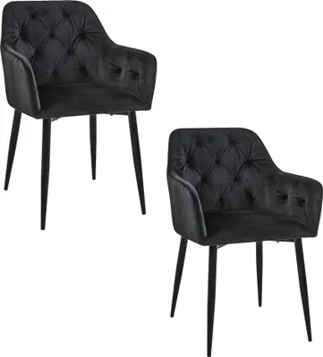 Produktbild von Akord Sitzpouf Alia Velours Graphit 55X55X30 Cm