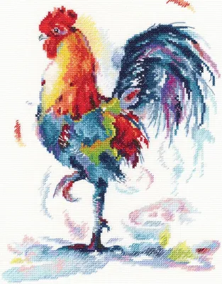 Produktbild von RTO Kreuzstich Set "Plumelet für Glück" M619, Zählmuster, 21x27 cm